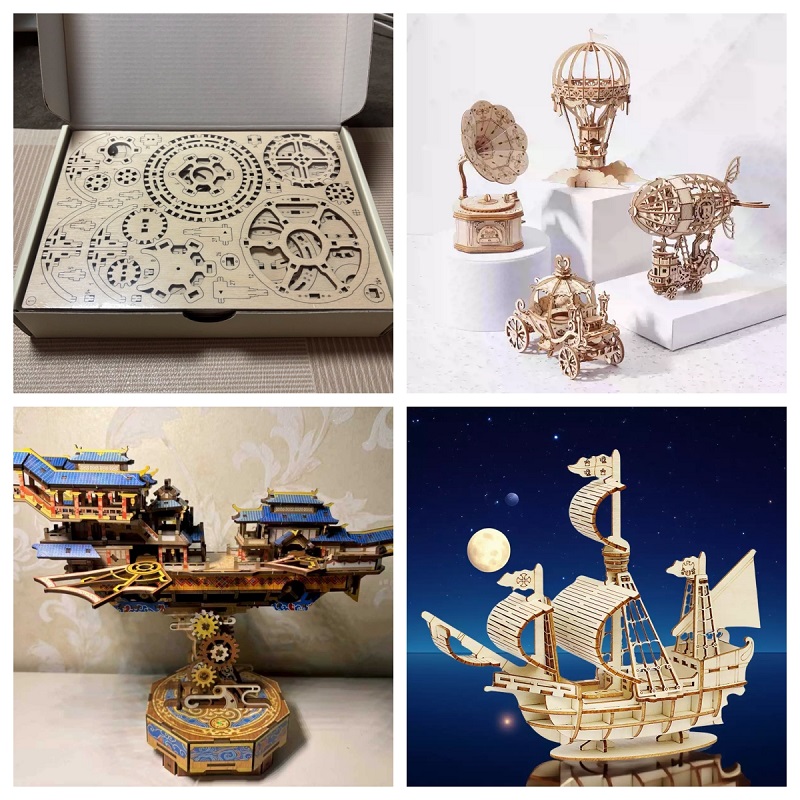 laser-cut-3D-wooden-puzzles